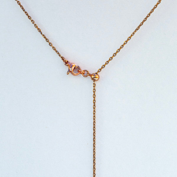 Gift Box Key Rose Gold Aroma Necklace + Purify Oil Blend Necklaces & Pendants