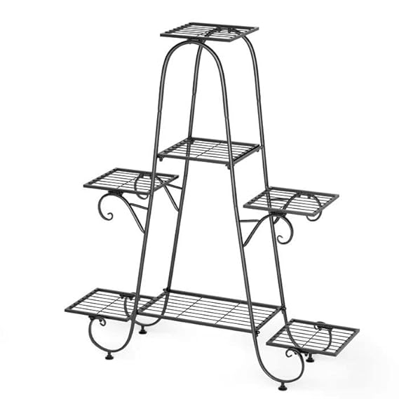 Stable 7 Tier Metal Plant Stand Flower Pot Rack Display Holder Shelf Home Garden Plant Stands