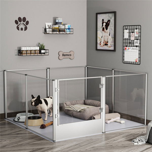 Versatile Sleek Thick Acrylic Pet Playpen Dog Puppies Run Kennel Rabbit Pen Fences & Pens