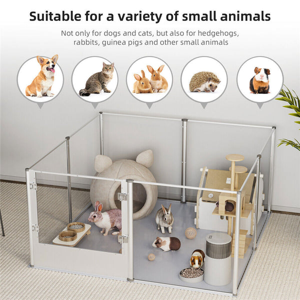 Versatile Sleek Thick Acrylic Pet Playpen Dog Puppies Run Kennel Rabbit Pen Fences & Pens