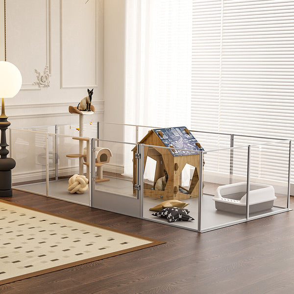 Versatile Sleek Thick Acrylic Pet Playpen Dog Puppies Run Kennel Rabbit Pen Fences & Pens