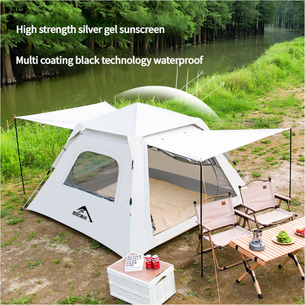 Elosung Four Sided Tent With Sunshade Awning Small Size (210 X 140Cm) High Strength Uv Protection Multi Coating Waterproof For Outdoor Excursions Tent