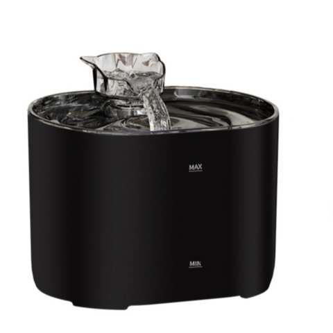 Elosung 2.2L Package Pet Water Fountain With Faucet Flow Usb Plug Black Design Dishes Feeders & Fountains