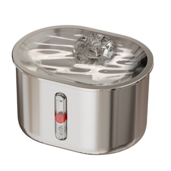 Elosung Beginner Package Stainless Steel Pet Water Fountain With Faucet Flow Usb Interface Dog Fountains