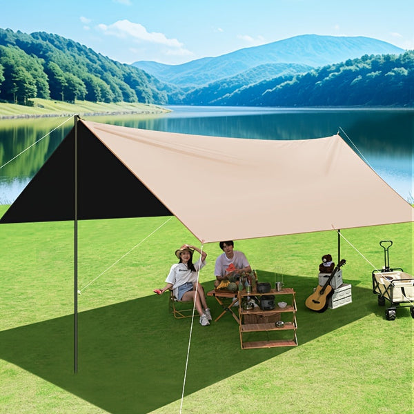 Elosung Outdoor Camping Square Black Glue Sky Curtain Sun And Rain Protection Other Camping