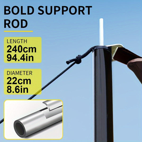 Elosung Outdoor Camping Square Black Glue Sky Curtain Sun And Rain Protection Other Camping