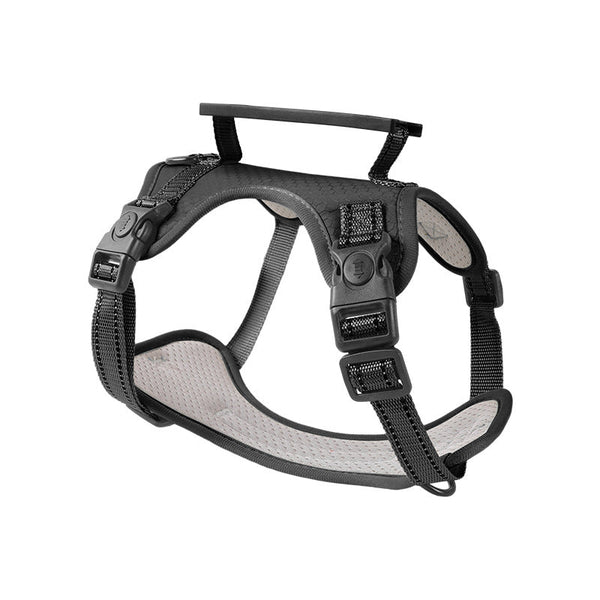 Elosung Reflective No Pull Vest Dog Harness Leash With Handle Walking Training Pet Grey Leads & Head Collars