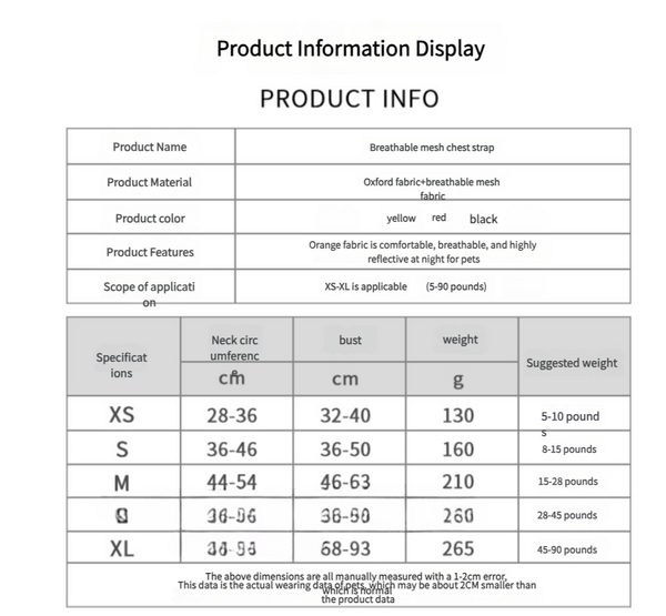 Reflective Dog Harness With Leash No Pull Vest Adjustable Handle Walking Training Pet Small Size Harnesses