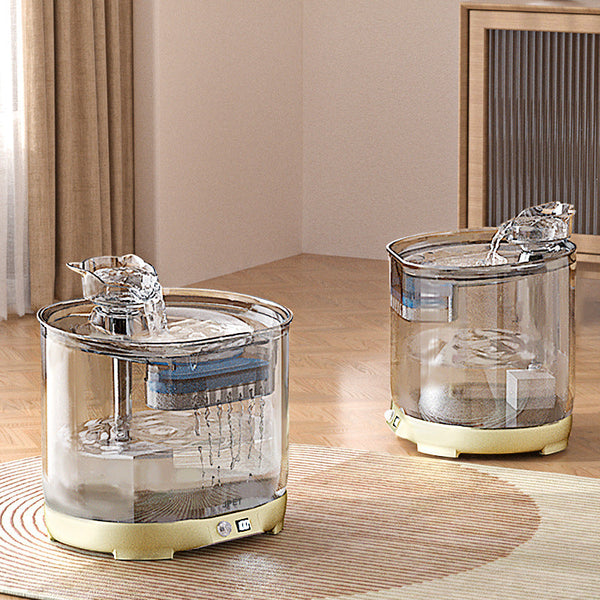 Elosung 5000Mah Intelligent Charging Pet Water Fountain With Dual Flow Modes Timer 2.2L Dog Fountains