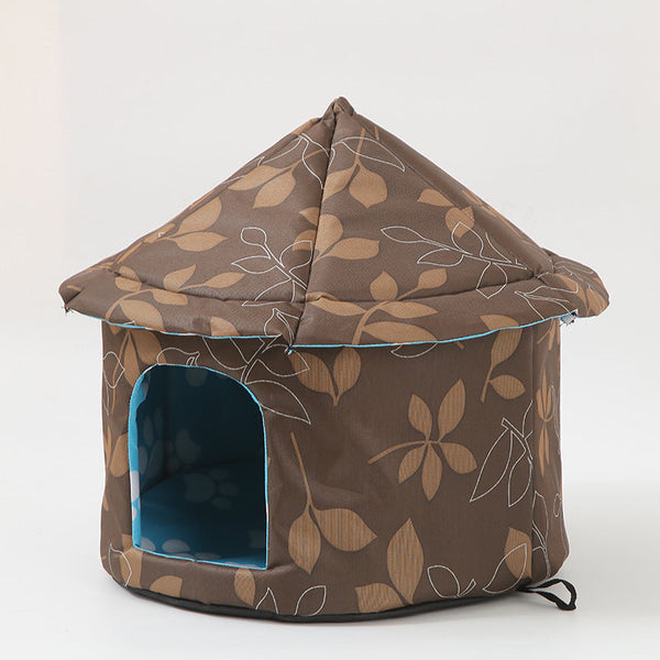 Outdoor Waterproof Cat House Insulated Weatherproof Warm Shelter For Cats Ideal Winter Protection Size: 35*40Cm Cat Houses