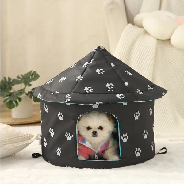 Outdoor Waterproof Cat House Insulated Weatherproof Warm Shelter For Cats Ideal Winter Protection Size: 35*40Cm Cat Houses