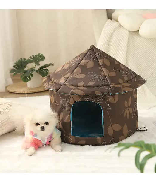 Outdoor Waterproof Cat House Insulated Weatherproof Warm Shelter For Cats Ideal Winter Protection Size: 35*40Cm Cat Houses