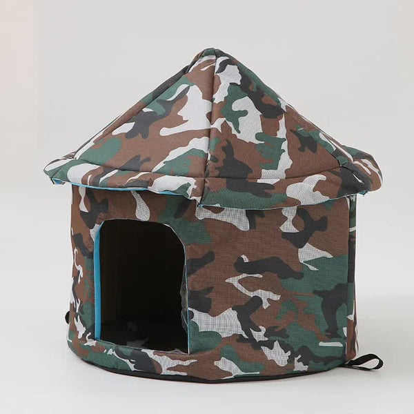 Outdoor Waterproof Cat House Insulated Weatherproof Warm Shelter For Cats Ideal Winter Protection Size: L 45*41Cm Cat Houses