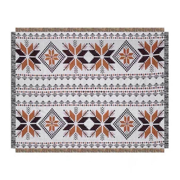 Elosung 2Pcs Pack 90*180Cm Bohemian Picnic Blanket Waterproof Camping Outdoor Rug For Beach Blankets