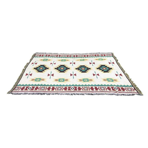 Elosung 2Pcs Pack 90*180Cm Bohemian Picnic Blanket Waterproof Camping Outdoor Rug For Beach Blankets