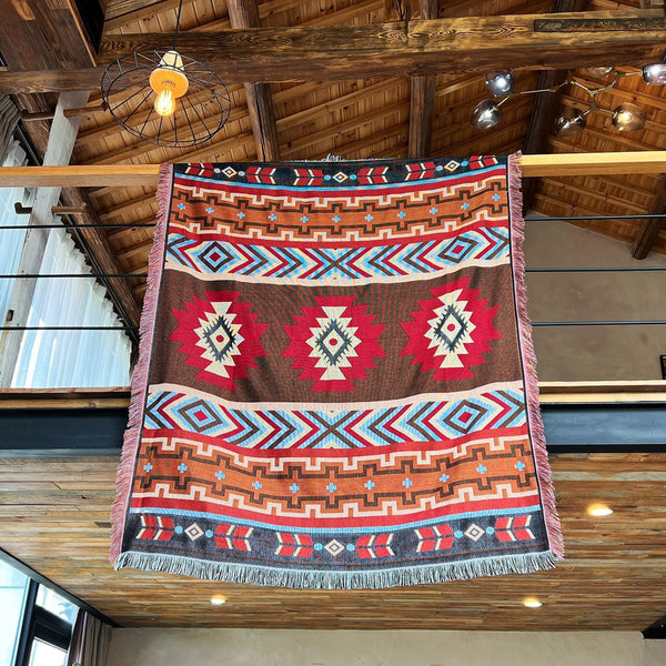 Elosung 1 Sets Of Bohemian Waterproof Picnic Blanket Camping Outdoor Rug 2 Pack Picnic Accessories