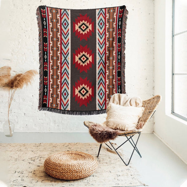 Elosung 2Pcs Pack Set 90*180Cm Bohemian Picnic Blanket Waterproof Camping Outdoor Rug For Beach Blankets