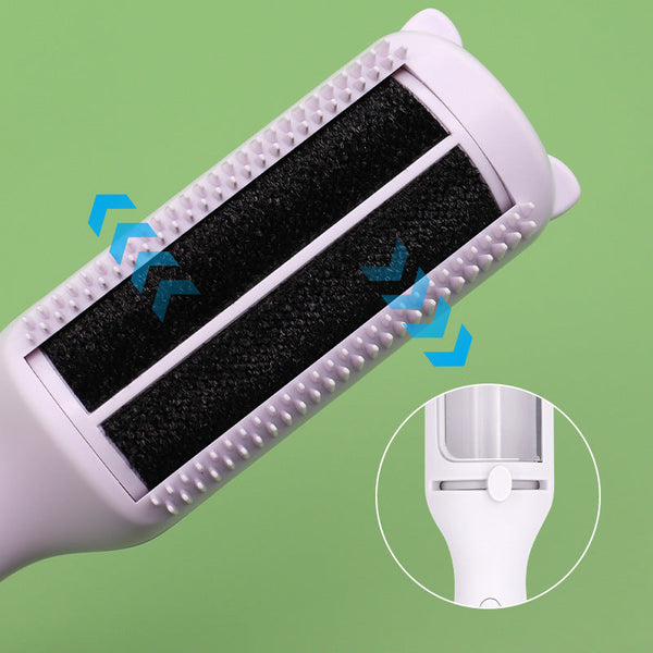 Multi Function Pet Grooming Brush With Self Cleaning Feature Ideal For Dogs And Cats 2 Pcs (Green+White) Horse Grooming Brushes