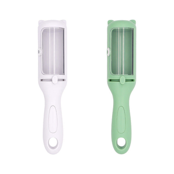 Multi Function Pet Grooming Brush With Self Cleaning Feature Ideal For Dogs And Cats 2 Pcs (Green+White) Horse Grooming Brushes