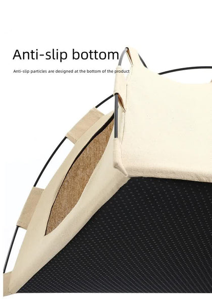 Outdoor Cat Housepet Tent Windproof And Dustproof Shelter For Small Pets Pink Size: M 40*40*37Cm Cat Houses