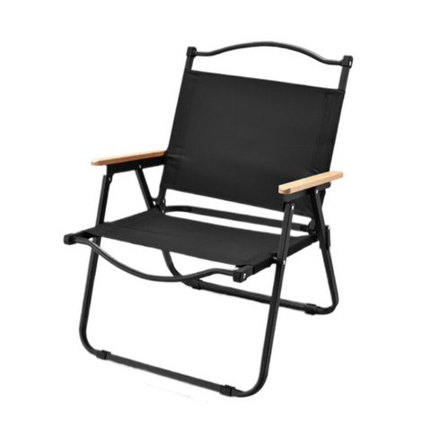 Elosung Camping Cryt Chair Carbon Steel Black 60 X 52 42Cm Camping Chairs