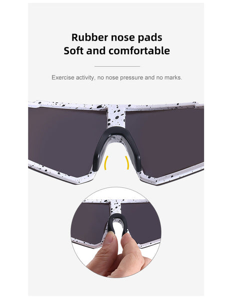 Red And Black Frame Sports With Fire Mirrored Lens | Uv400 Performance Eyewear Sunglasses