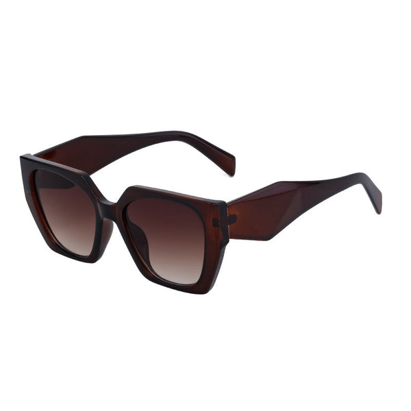 Bold Oversized Brown Frame | Uv400 Designer Fashion Shades Sunglasses