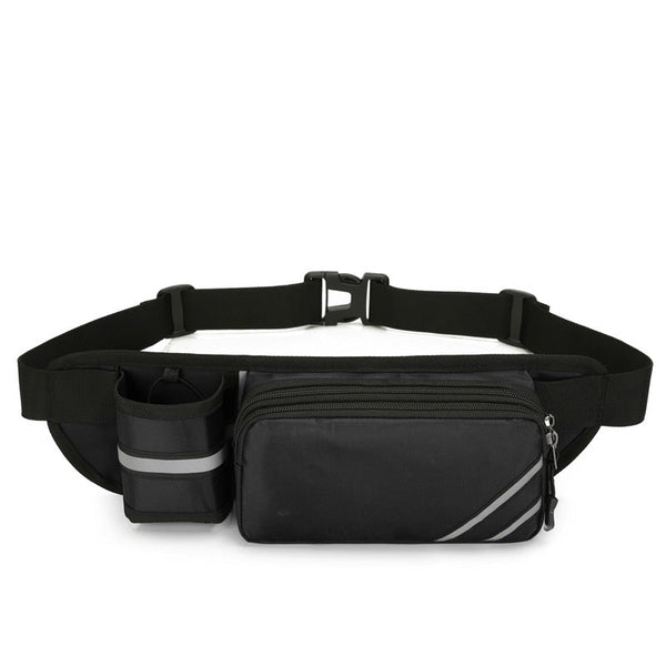 Water Resistant Running Waist Pack With Bottle Holder Adjustable Fitness Belt For Men Waist Packs & Bags