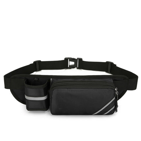 Water Resistant Running Waist Pack With Bottle Holder Adjustable Fitness Belt For Men Waist Packs & Bags