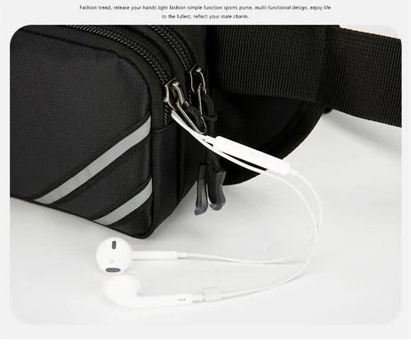 Water Resistant Running Waist Pack With Bottle Holder Adjustable Fitness Belt For Men Waist Packs & Bags