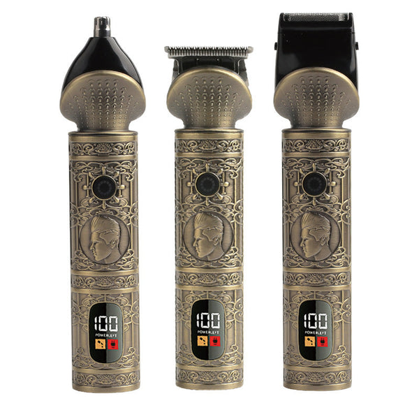 Electric Hair Trimmer & Multi Grooming Kit With Precision Attachments Yyt 631 Gold Clippers & Trimmers