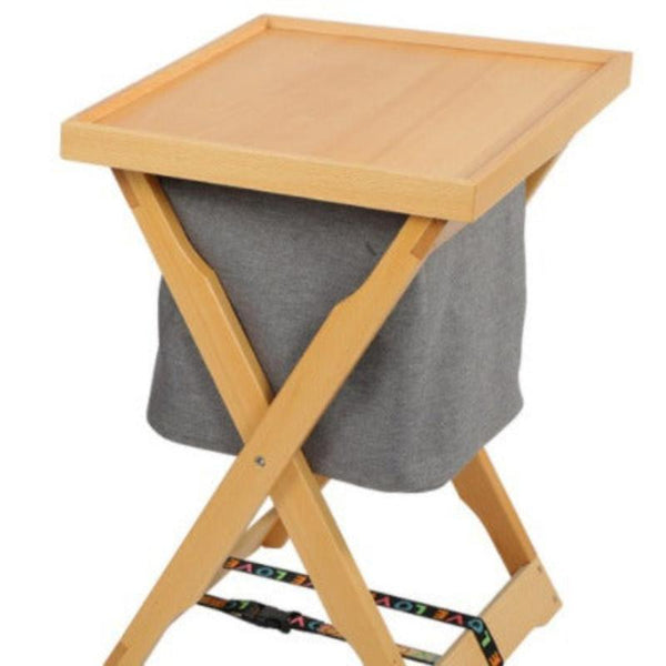 Elosung Foldable Laundry Hamper With Removable Tray And Storage Bag Natural Finish Colour Laundry Baskets & Hampers