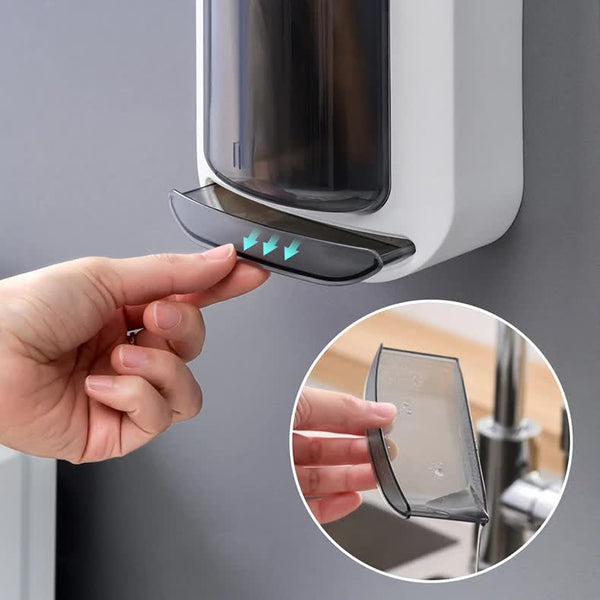 Wall Mounted Utensil Holder With Dustproof And Insect Resistant Cover 15Cm(L)*6.5Cm(D)*32Cm(H)(Blue) Other Kitchen Storage