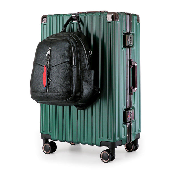 Aluminum Alloy Hard Shell Suitcase With Tsa Lock22" Spinner Luggage In Green Suitcases