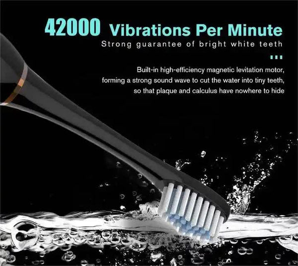 X 3 Sonic Electric Toothbrush In White, 8 Brush Heads, Travel Case, Usb Charging, And Stand Included Electric Toothbrushes