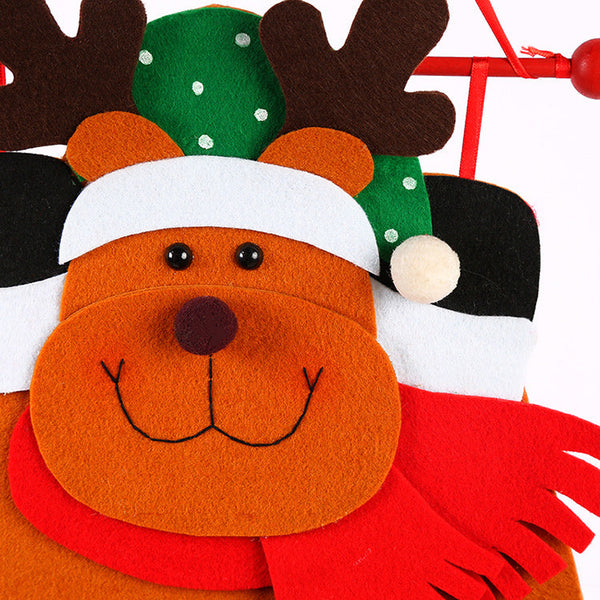 Reindeer Advent Calendar Felt Christmas Countdown With 24 Pockets Wall Hanging Decoration For Kids Seasonal Decorations