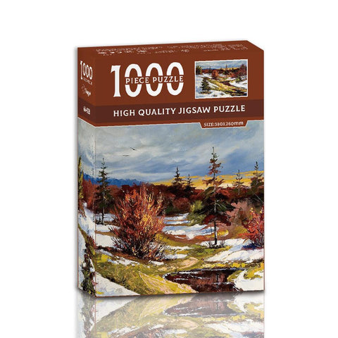 Elosung 1000 Piece High Quality Jigsaw Puzzle Snow Mangrove Puzzles