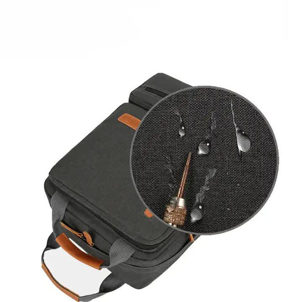 Elosung 3 Piece Black Travel Backpack Set Stylish Multi Functional Shoulder Bag Pouch Bags