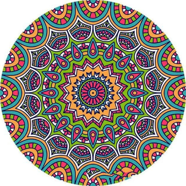 Set Of 6 Mandala Ceramic Drink Absorbent Non Slip For Coffee Table And Home Decor 10.4Cm Coasters