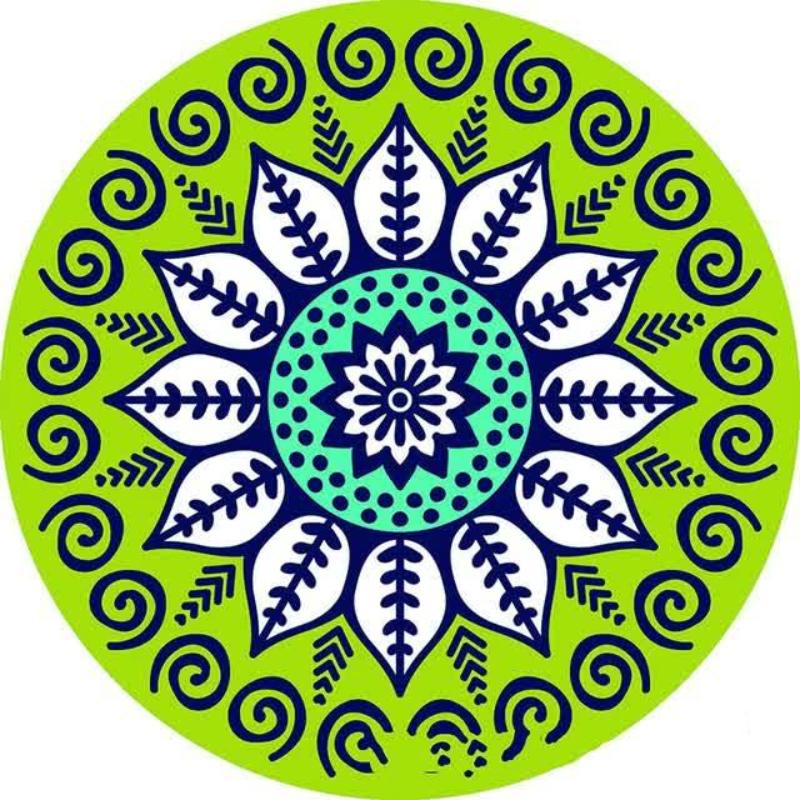 Set Of 6 Mandala Ceramic Drink Absorbent Non Slip For Coffee Table And Home Decor 10.4Cm Coasters