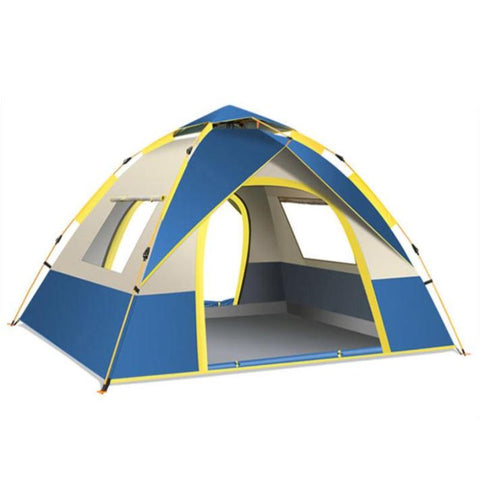 Elosung Blue 2 Person Lightweight Camping Tent (200*150*125Cm) | Uv Protection Silver Coated Dual Doors & Windows Tents