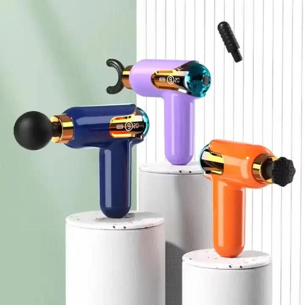 Elosung Lc002 Portable Massage Gun Deep Tissue Muscle Massager With 4 Heads 9 Speed Settings Massagers