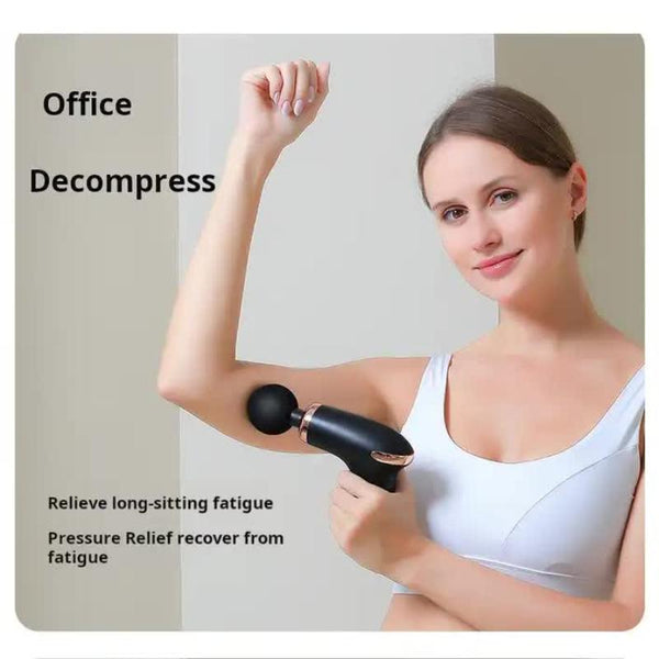 Elosung Classic Black Massage Gun 6 Speed Deep Tissue Massager With 4 Professional Heads Massagers