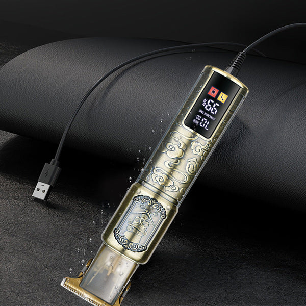 Elosung Professional Eagle Design Hair Trimmer Digital Display Cordless With Guards And Usb Charging Clippers & Trimmers
