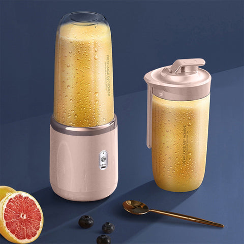 Elsoung 1 X Usb Pink Rechargeable Juicer Cupportable Blender For Smoothies And Juices Powerful & Compact Handheld Blenders