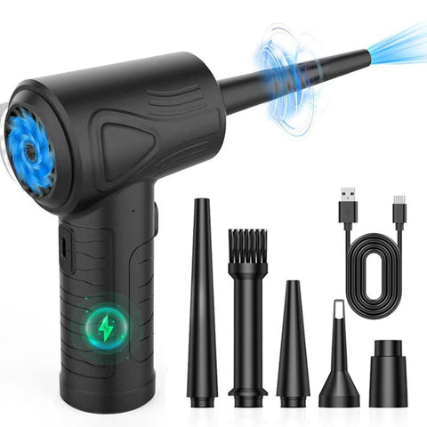 Elsoung Electric Air Duster For Cleaning Computers Keyboards Car Interiors Wireless And Portable Blower Dusters