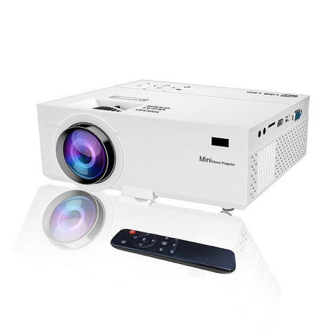 Elsoung Mini Projector With Multi Interface Connectivity For Home Theater And Business Use Fi Projectors