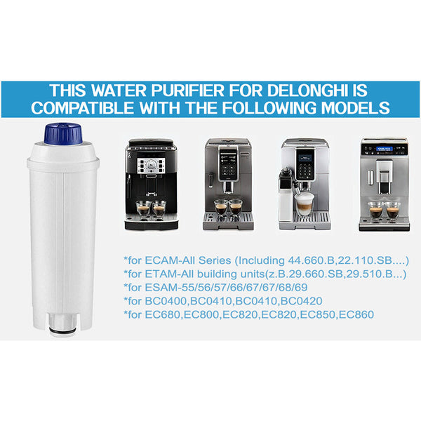 Elosung 2Pcs Pack Delonghi Dlsc002 Carbon Filter Replacement Water For Coffee Machines Active Purification Espresso & Cappuccino Machines