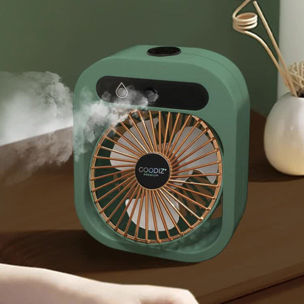 Elosung Elsoung Blue Color Usb 2 In Misting Fan & Humidifier Portable Cooling And Humidifying Solution Portable Fans