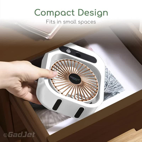 Elosung Elsoung White Color Usb 2 In Misting Fan & Humidifier Portable Cooling And Humidifying Solution Portable Fans